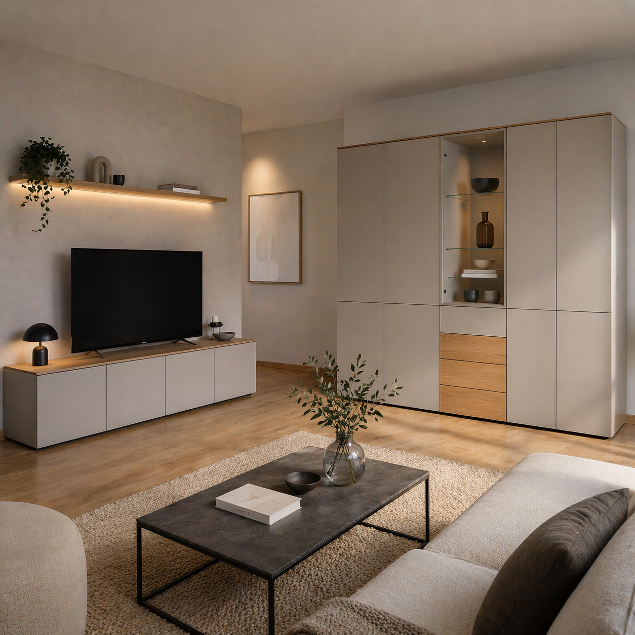 Wohnwand CUBO | moderne Design Wohnkombination
