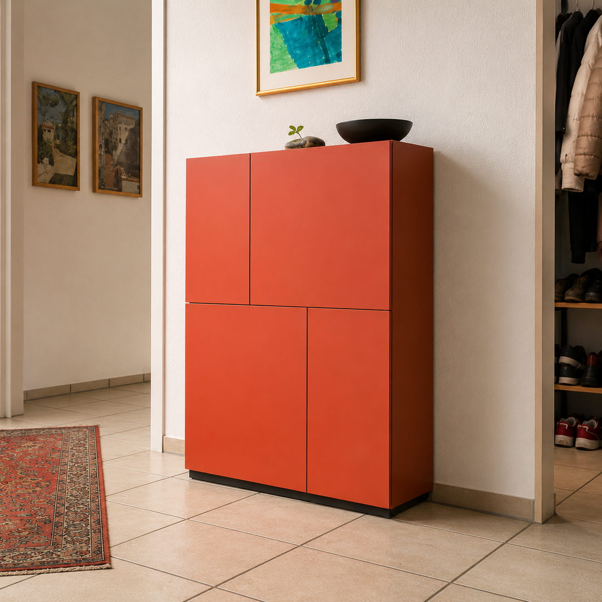 Kettnaker CASE Flurschrank – gezeigte Projektkonfiguration für Flur und Eingangsbereich