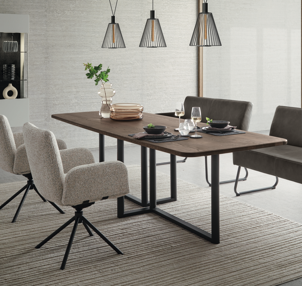 Esstisch WK 817 rechteckig – Massivholz, Keramik oder Dekton | Design Tisch