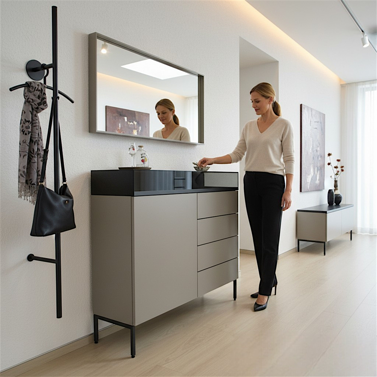 Sudbrock KAYA – modular planbares Garderobensystem für den Eingangsbereich