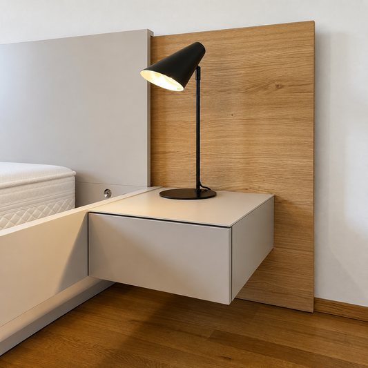WK Wohnen WK 121 LUGANO – Bett und Nachtkonsolen in abgestimmter Kaschmir-Ausführung