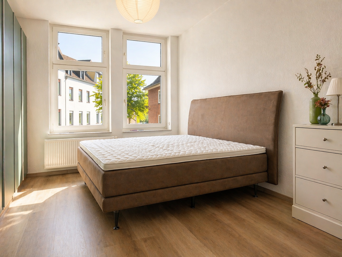 Zwei Schlafzimmer in Gelsenkirchen: Bettlösungen für unterschiedliche Anforderungen