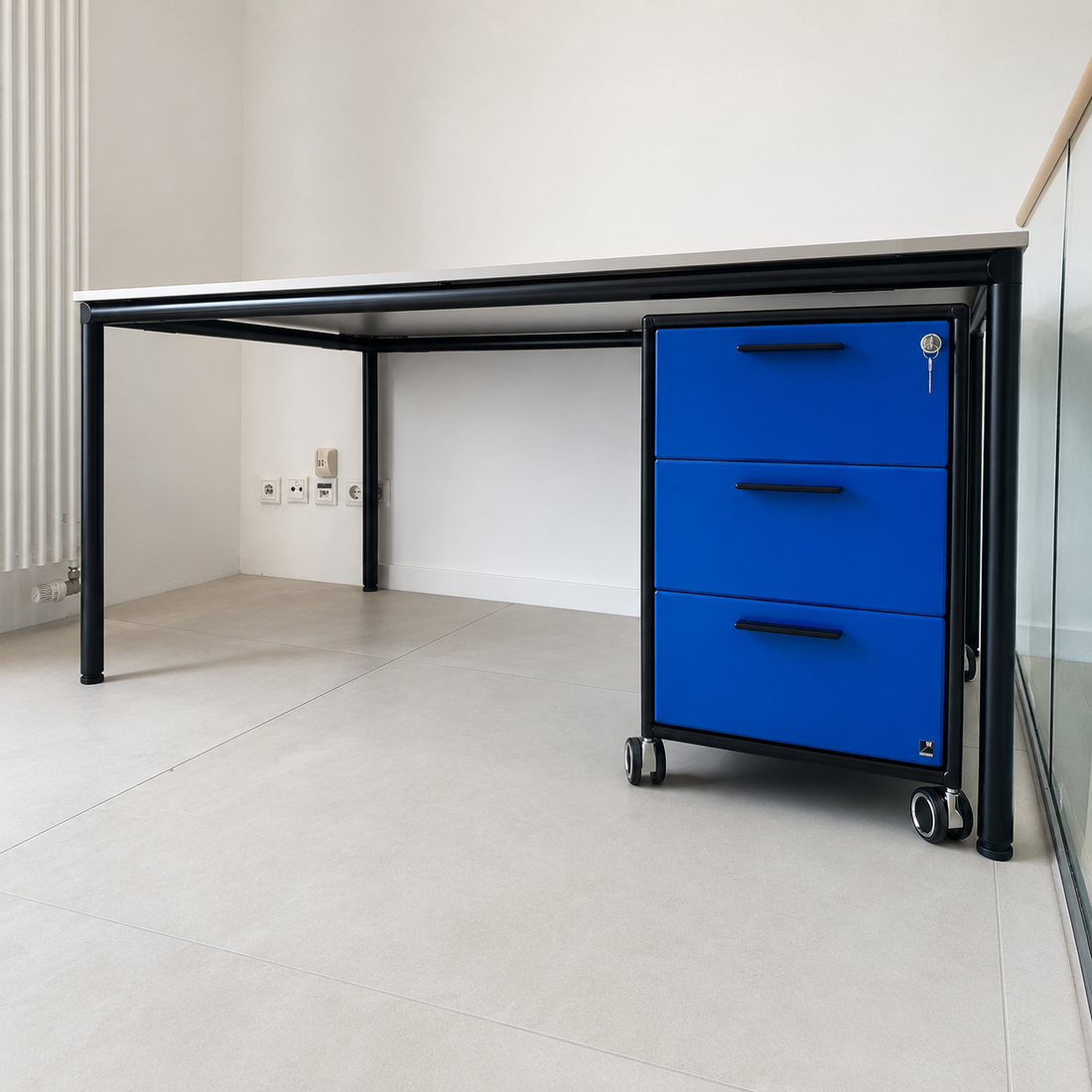 WK Wohnen WK 410 MODULARI Schreibtisch mit Rollcontainer