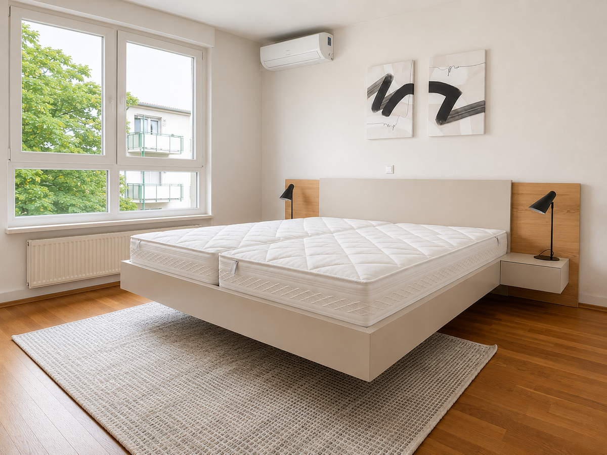 Schlafzimmer in Gelsenkirchen-Buer: Als Gesamtlösung neu eingerichtet