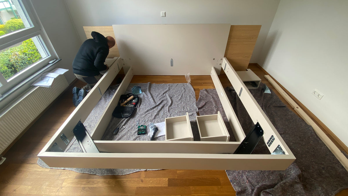 Schlafzimmer in Gelsenkirchen-Buer: Als Gesamtlösung neu eingerichtet