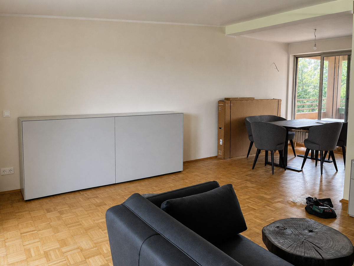 Wohn- und Essbereich in Gelsenkirchen-Buer: Als Gesamtlösung klar gegliedert