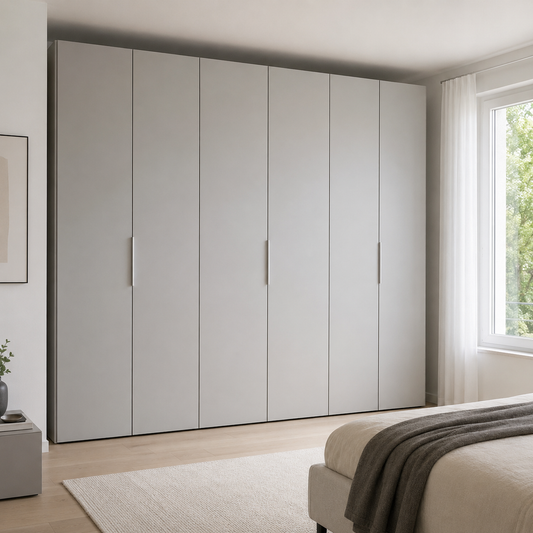 Sudbrock MIRIA PLUS Kleiderschrank mit steingrauen Türen und canagrauem Korpus