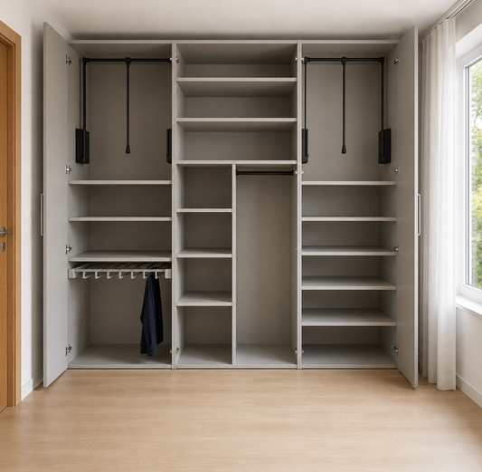 Sudbrock MIRIA PLUS Kleiderschrank mit Kleiderlift und Hosenauszügen