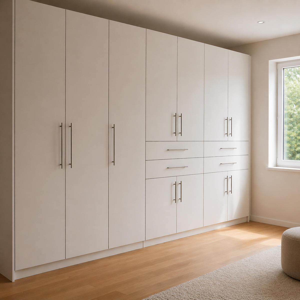 METTE MULTIFLEX-BASIC Kleiderschrank in Polarweiß Dekor