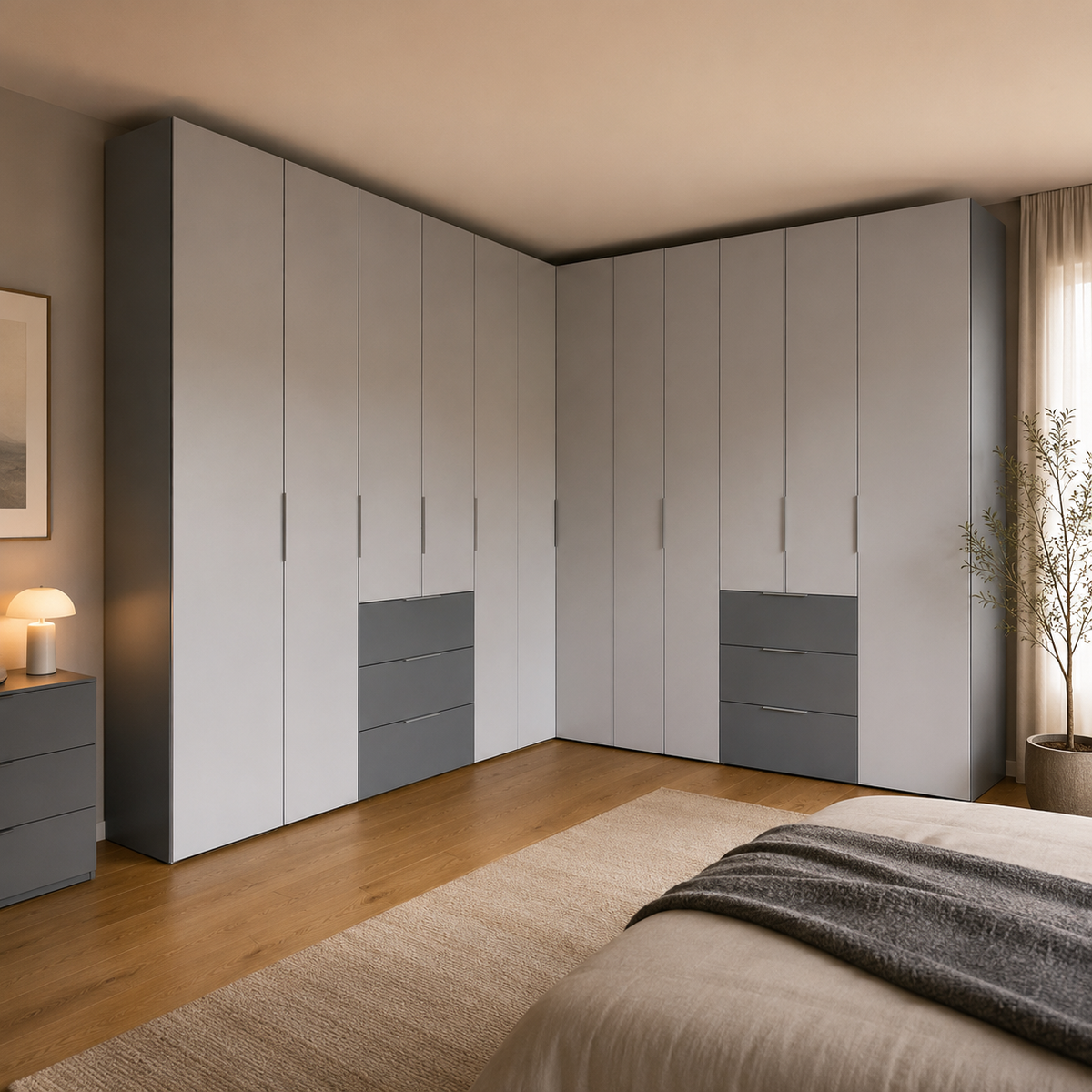 WK Wohnen WK 121 LUGANO – individuell planbare Schlafzimmer-Schranklösung