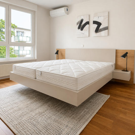 WK 121 LUGANO Bettanlage mit zwei wandhängenden Nachtkonsolen