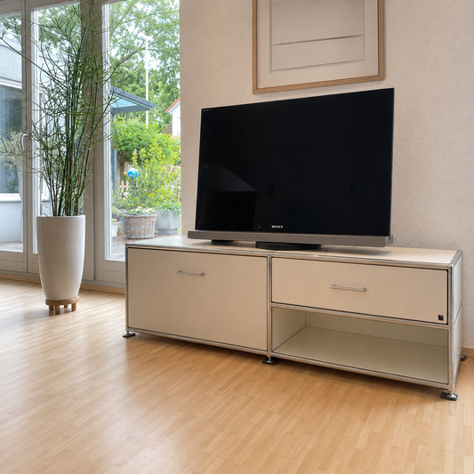 WK Wohnen WK 410 MODULARI TV-Möbel in Weiß und Chrom
