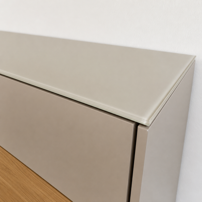 WK Wohnen WK 420 VIVA – Sideboard-Ausführung mit Wandpaneelen in Ethno Eiche