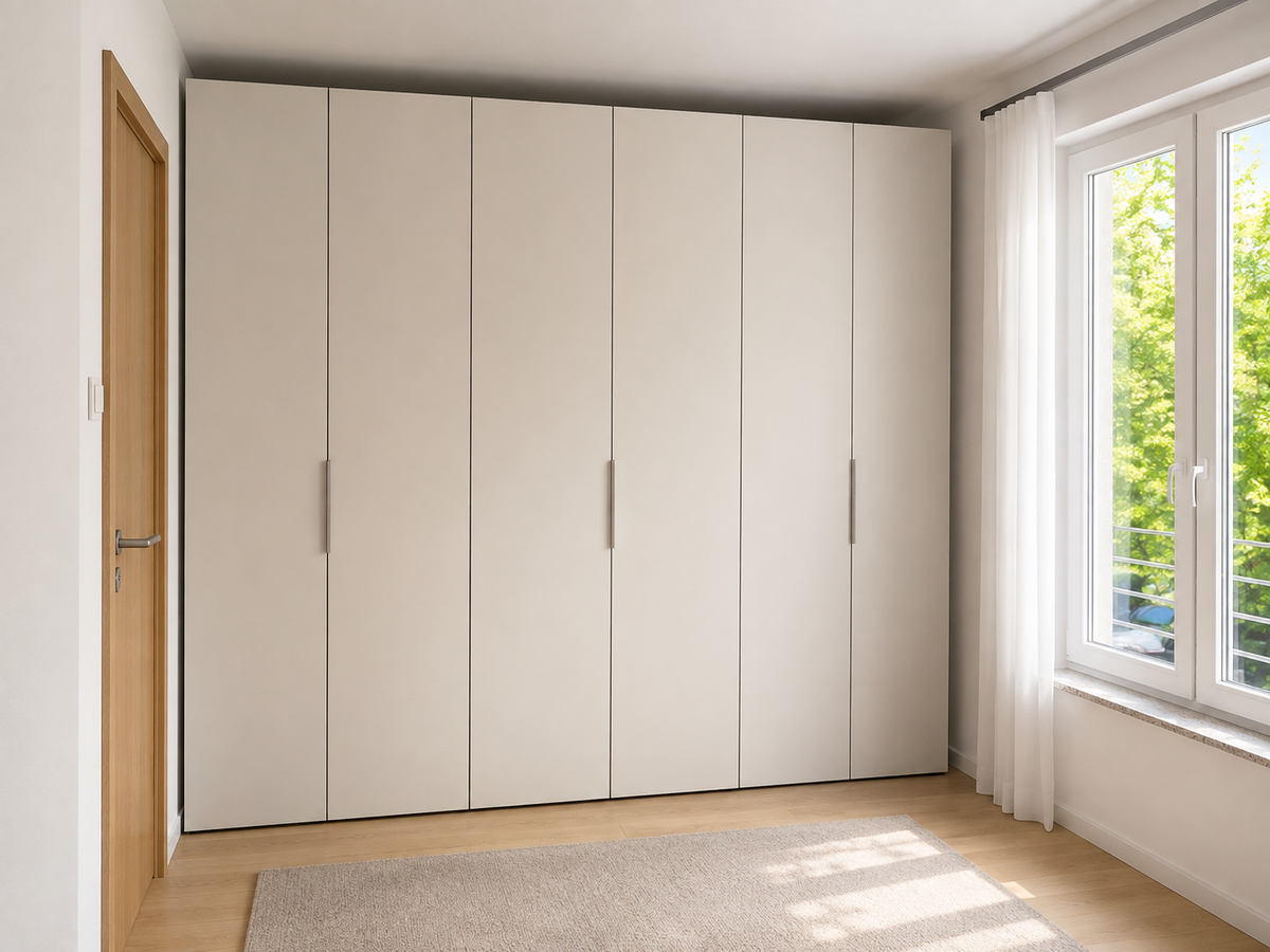 Schlafzimmer in Herten: Stauraum für Wand und Dachschräge