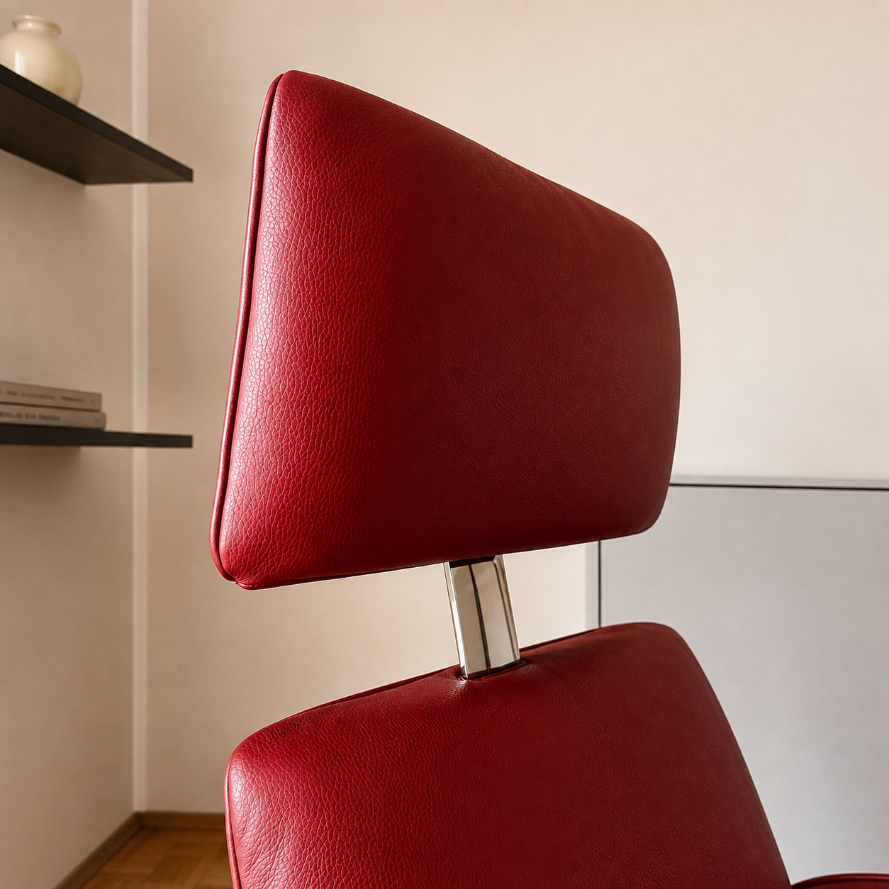 Detail des Kopfsteil am ipdesign MASTER Relaxsessel